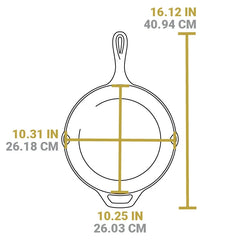 Lodge 10.25 Inch Seasoned Cast Iron Holiday Gnome Skillet