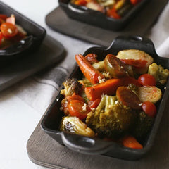 Heat-Treated Rectangular Cast Iron Mini Server 